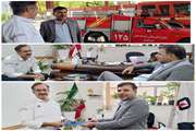دیدار رییس دانشگاه علوم پزشکی دزفول با رییس سازمان آتش نشانی و خدمات ایمنی شهرداری دزفول